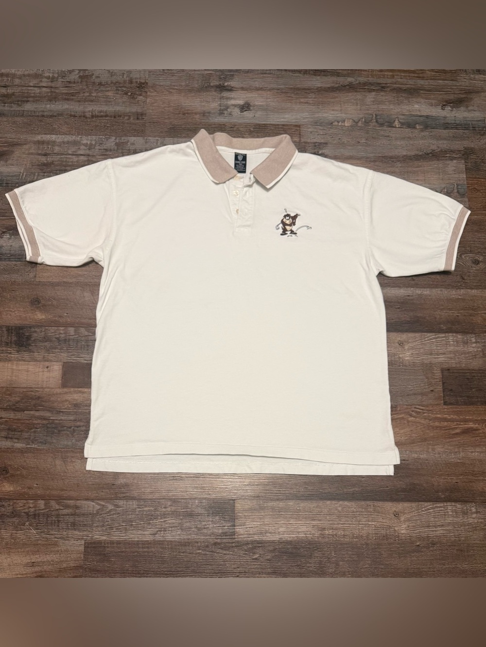 Vintage Warner Bros. Looney Tunes Tasmanian Devil Golf Shirt